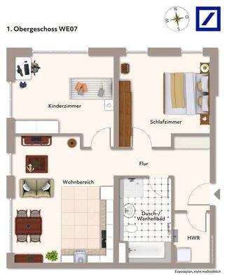 Grundriss 1. Obergeschoss