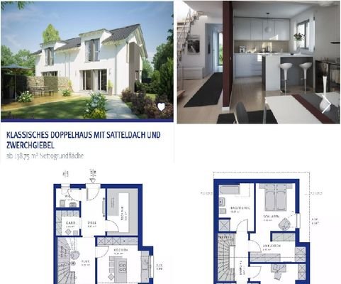 138,75m² (ab) Klassisches Doppelhaus mit Satteldach und Zwerchgiebel