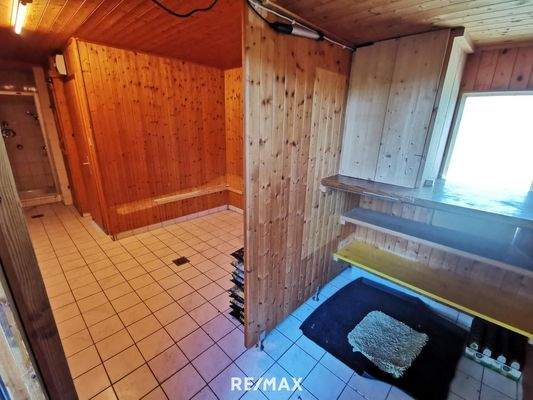Eingangsbereich Sauna UG