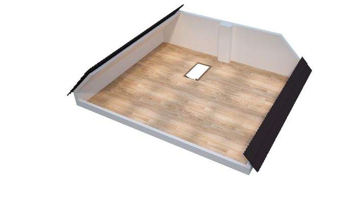 Grundriss-Skizze Dachboden