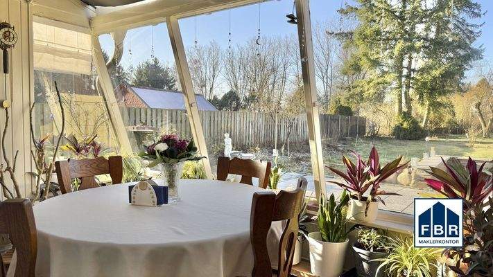 Blick vom Wintergarten