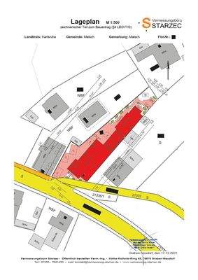 Gezeichneter Lageplan