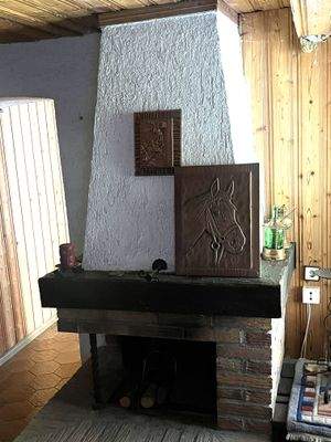 Kaminofen im Hobbyraum KG 