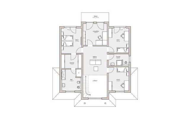 Grundriss Obergeschoss