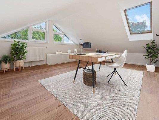 Dachstudio Homeoffice Visualisierung