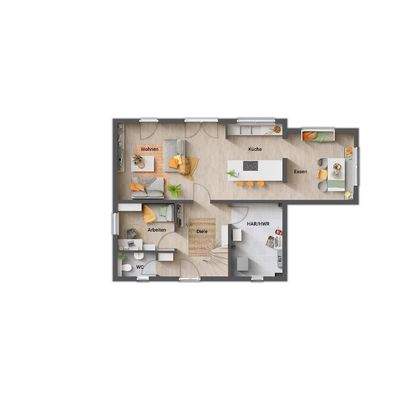 Einfamilienhaus Flair 110 mit Kubus (Anbau)