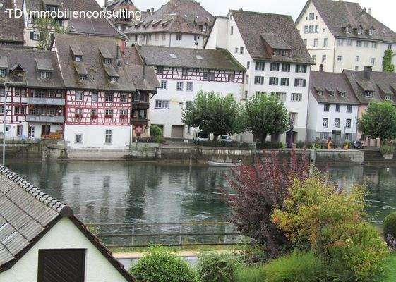 Der Blick vom Balkon.