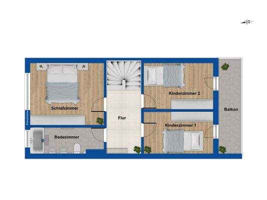 Grundriss Obergeschoss