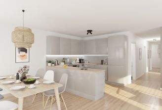 Die offene Wohnküche lädt zum gemeinsamen Kochen ein