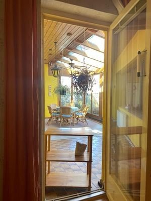 Wintergartenzugang vom Schlafzimmer