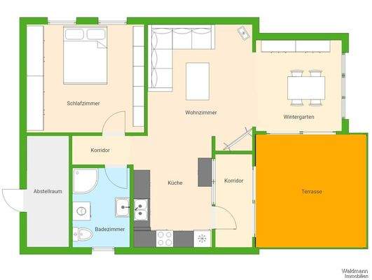 Dobbrikow zwei Bungalows - Bungalow links