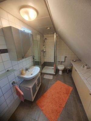 Duschbad im Dachgeschoss