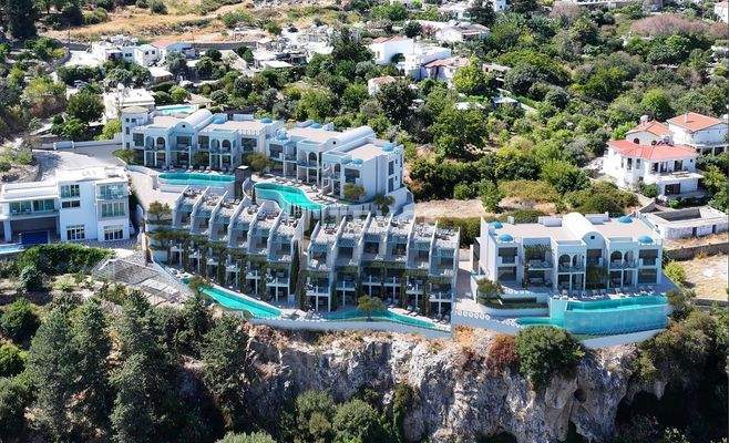Houses with Views in a Gated Community with Pool in Girne Lapta
