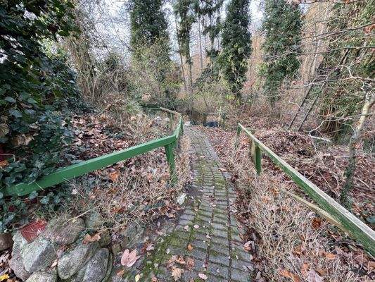 Wege über das Grundstück