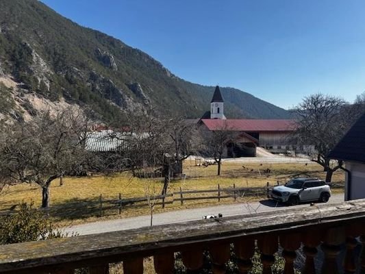 Blick vom Balkon