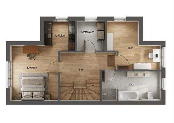 Grundriss Obergeschoss