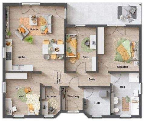 Grundriss zusätzliche Zimmer