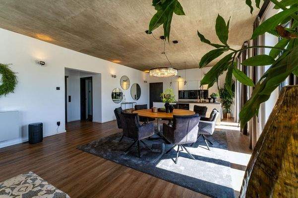 offener Wohn-, Küchen- und Essbereich