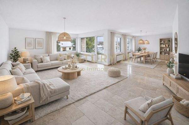 Wohnzimmer-virtuell eingerichtet