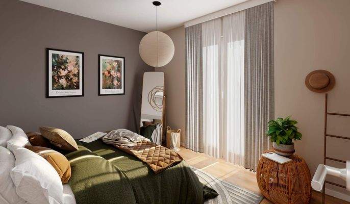 Im Schlafzimmer erwarten Sie erholsame Nächte