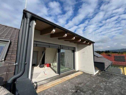 Dachterrasse Elixhausen / Stand Mitte Oktober 2025