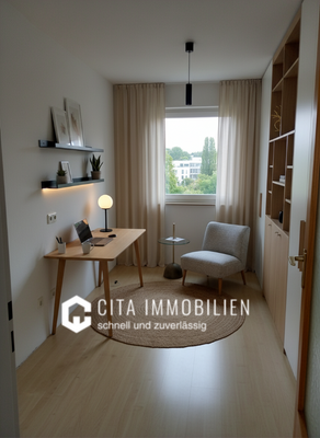 Arbeitszimmer Visualisierung