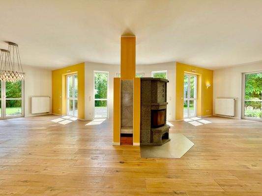 Kamin im Wohn-Esszimmer