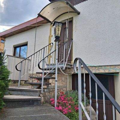 Treppe zum Hauseingang