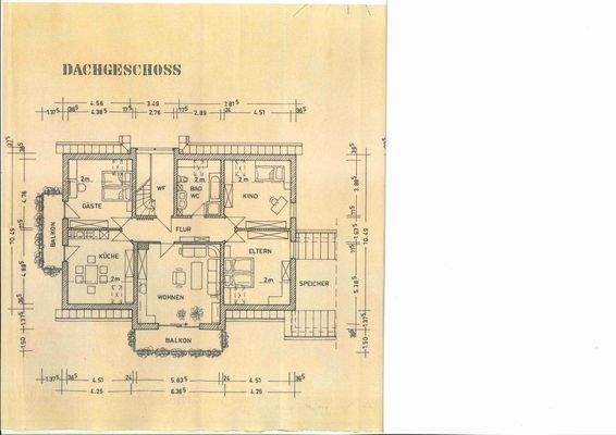 Grundriss Dachgeschoss