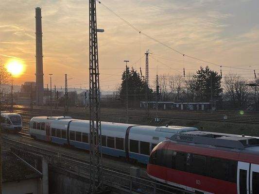 Ausblick Küche Abstellgleis