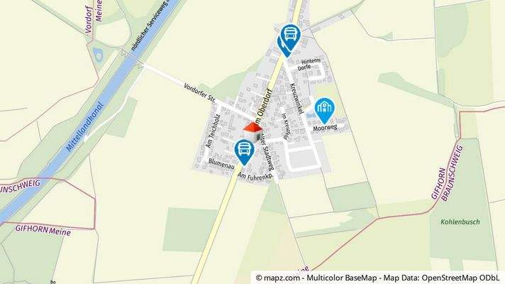 Geolyzer Kartenausschnitt