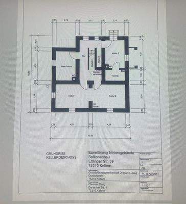 Grundriss Kellergeschoss