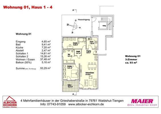 Haus 3: Wohnung 1 Erdgeschoss