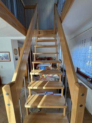 Treppe ins Dachstudio