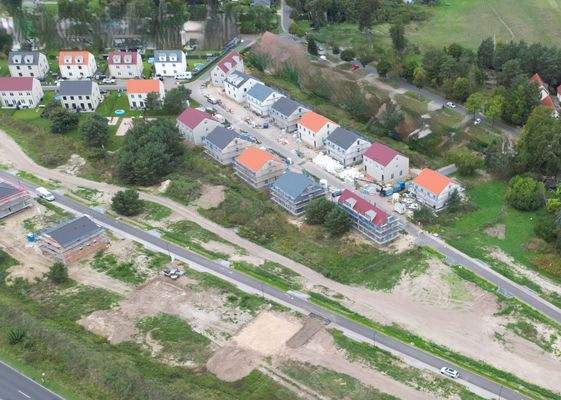 Luftbild eines Teilbereiches des Baugebietes