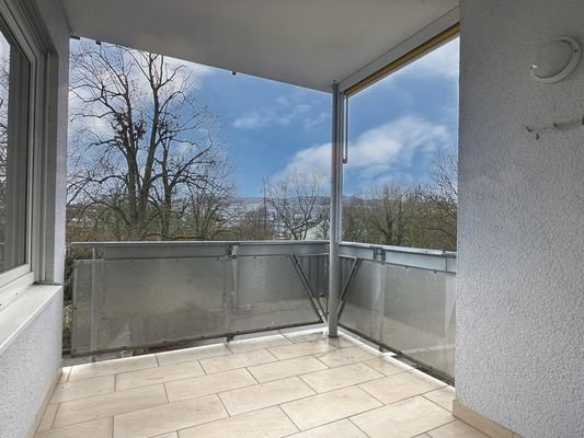 Blick vom Balkon