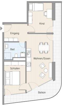 Grundriss Whg_2_EG_bis_9_OG