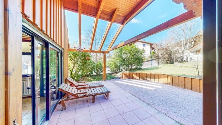 Überdachte Terrasse - Garten