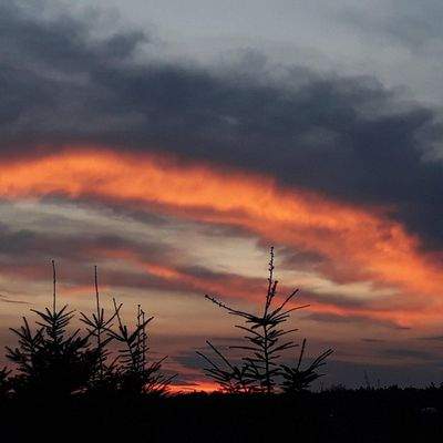 Balkonblick Sonnenuntergang 