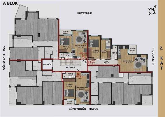 Apartments Near the Sea and Amenities in Antalya Muratpasa