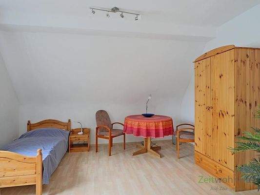 Blick ins Schlafzimmer