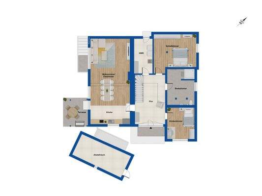 Grundriss EG nach Ausbau