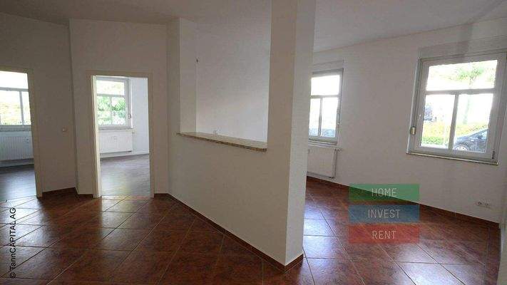 Livingarea Blick auf Tresen