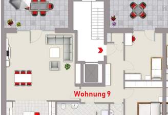 Grundriss Wohnung 9
