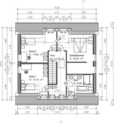 Grundriss Obergeschoss