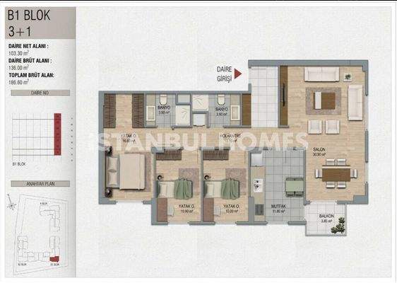 Flats for Sale in Pendik Istanbul Near the Airport
