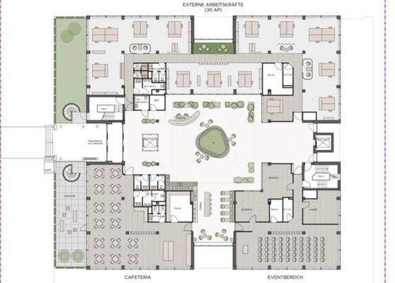Musterplanung Erdgeschoss