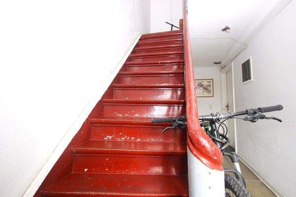 Rauf in die Dachgeschosswohnung …