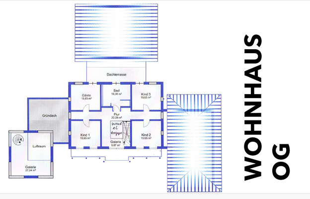 Grundriss OG Wohnhaus