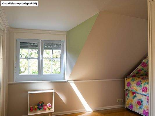 Kinderzimmer als Einrichtungsbeispiel (von KI erstellt)